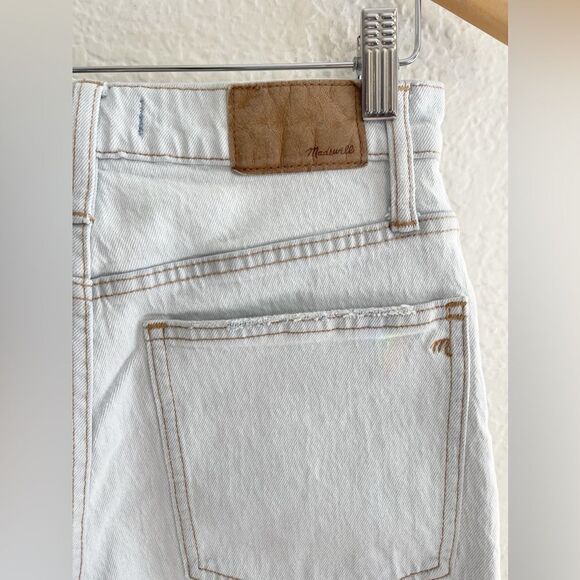 Madewell The Perfect Vintage Wide-Leg Crop Jean in bleached blue Wash. NWT 26 - Picture 6 of 10